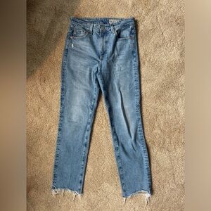 Saige High Rise Straight Jean - AG